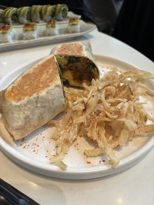 Breakfast burrito   at PLANTA - Yorkville in Toronto