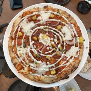 Hawaiian Pizza (sub. gluten-free crust)  at PLANTA - Yorkville in Toronto