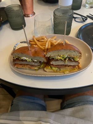 Chicken burger   at PLANTA - Yorkville in Toronto