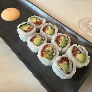 Spicy Tuba Maki Roll (Happy Hour portion)  at PLANTA - Yorkville in Toronto