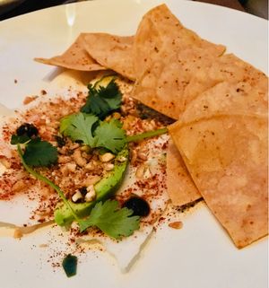 Coconut ceviche at PLANTA - Yorkville in Toronto