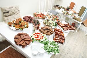 Variety of raw tapas at Food of Love in Prague