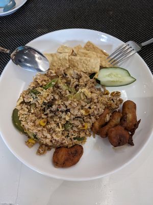 Thai fried rice at Art Nature Gallery Cafe in Alor Setar