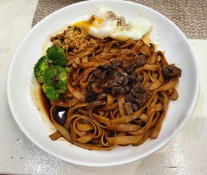Flat dry noodle at Art Nature Gallery Cafe in Alor Setar