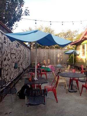 Get here early or late afternoon at Campesino Coffee House in Houston