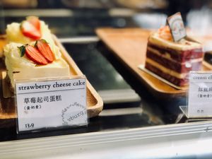 Cakes at Vburg Cafe in Skudai