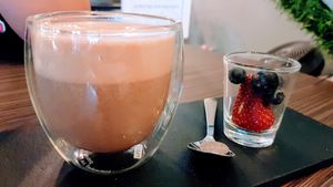 Latte! at Vburg Cafe in Skudai