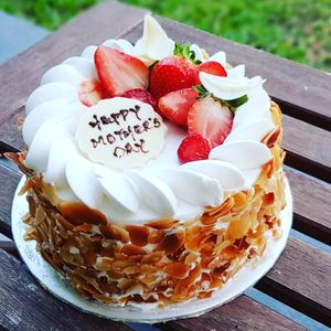 Vegan cake at Vburg Cafe in Skudai