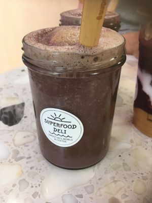 Cold coffee at Superfood Deli - Mariahilfer in Vienna