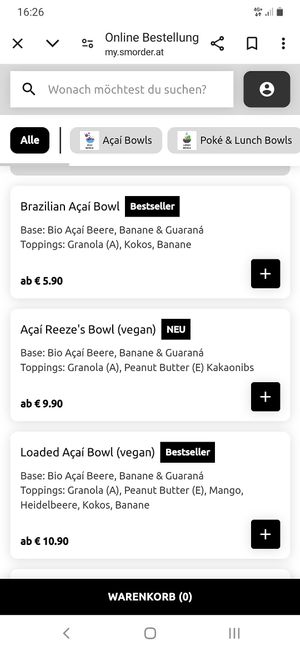  at Superfood Deli - Mariahilfer in Vienna