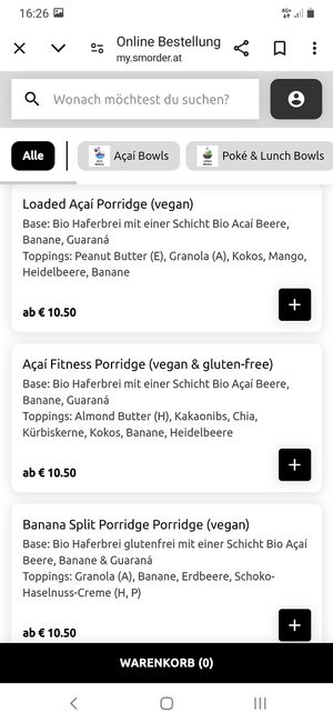  at Superfood Deli - Mariahilfer in Vienna