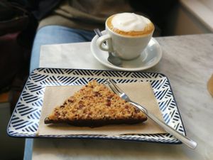 coffee and coconutcranberrysomething at Superfood Deli - Mariahilfer in Vienna