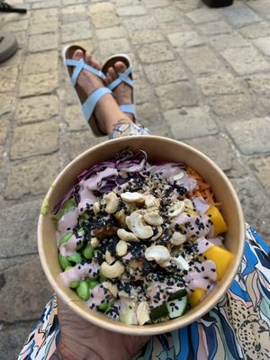 Rainbow bowl at Superfood Deli - Mariahilfer in Vienna