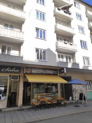 From outside at KartoffelKonig in Munich