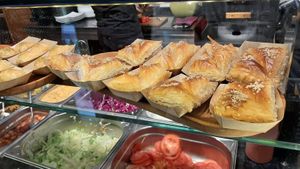 Inside : many vegan choices at KartoffelKonig in Munich