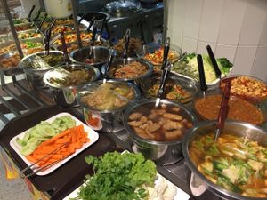 All vegetarians  at Ton-Phon - Robinson Asoke in Bangkok