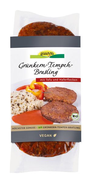 Vegan Tempeh Burger at Gorganic Shop in Larnaca