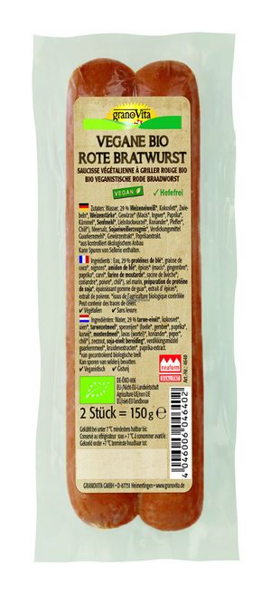 Vegan Sausage at Gorganic Shop in Larnaca