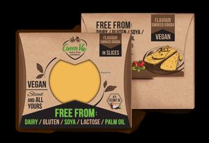 GreenVie Vegan Cheese - Smoked Gouda Flavour Slices at Gorganic Shop in Larnaca