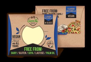 GreenVie Vegan Cheese - Mozzarella Flavour Slices at Gorganic Shop in Larnaca