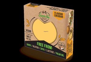 GreenVie Vegan Cheese - Cheddar Flavor Block at Gorganic Shop in Larnaca