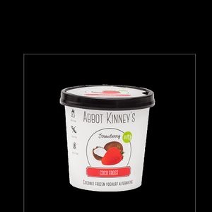 Abbot Kinney's yogurt ice cream strawberry. Vegan, Sugar free & Gluten free at Gorganic Shop in Larnaca