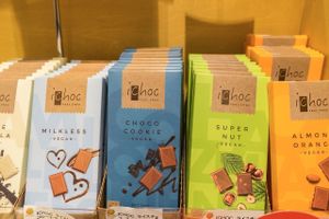 Vegan chocolate at Musubi Garden in Osaka