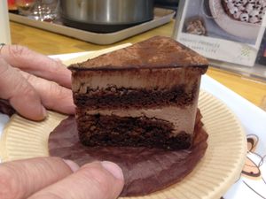 Chocolate Cake at Musubi Garden in Osaka