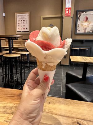 Like a flowerr  at Amorino - Plaza Nueva in Sevilla