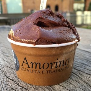 Gelato Chocolate Dark Biológico Vegan  at Amorino - Catedral in Sevilla