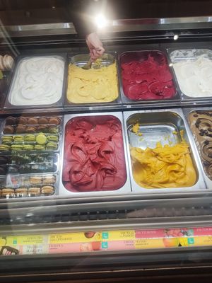 Vegan sorbets at Amorino in Alicante