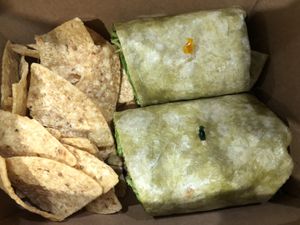 Subia’s burger wrap  at Subia's Organic Cafe and Market in Jersey City