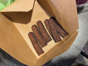 tempeh bacon at Subia's Organic Cafe and Market in Jersey City