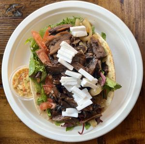Mushroom Feta Sandwich- GF  at Subia's Organic Cafe and Market in Jersey City