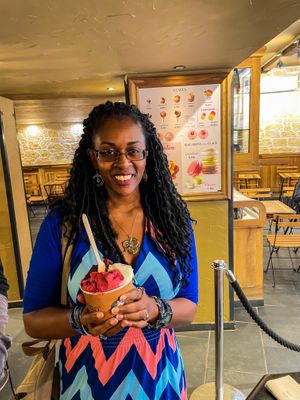 Vegan gelato   at Amorino in Cassis