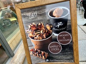 sign at Amorino - Oranienburger in Berlin