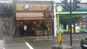 From across the road at Amorino - Fulham in South West London