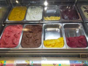 Vegan sorbet options at Amorino - Charing Cross in London