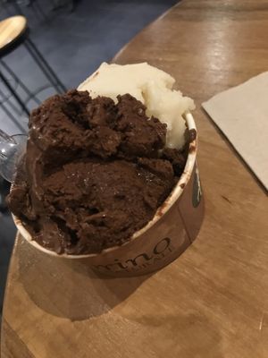 Vegan chocolate and banana  at Amorino - Times Square in New York City