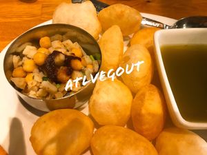 Pani puri at Bhojanic in Atlanta