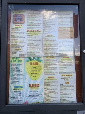 Menu  at The Friendly Toast in Boston