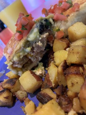 Inside the 🌯  at The Friendly Toast in Boston