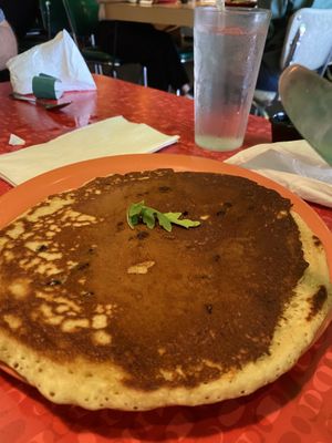 Vegan chocolate chip pancake at The Friendly Toast in Boston