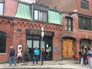 Outside at The Friendly Toast in Boston