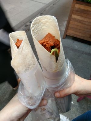 Ready to eat 😋 at Cigkofteci Ali Usta in Istanbul