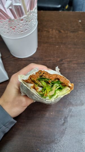 It was a simple but delicious durum. Seems like only locals go here usually. at Cigkofteci Ali Usta in Istanbul