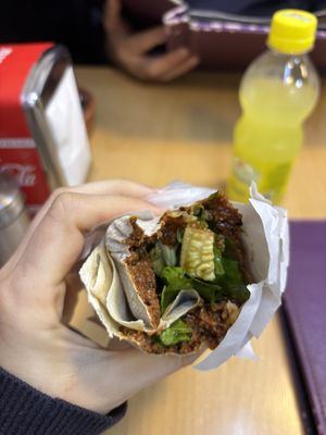 Çig köfte durum  at Cigkofteci Ali Usta in Istanbul