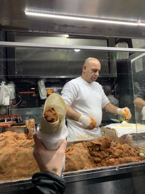 Dürüm master at work!  at Cigkofteci Ali Usta in Istanbul
