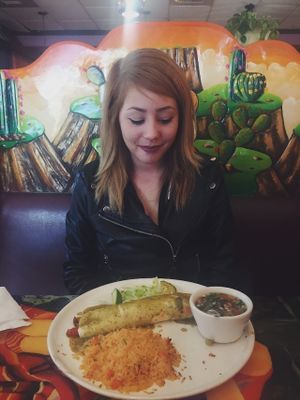 Veggie burrito no cheese no sour cream at El Tapatio in Page