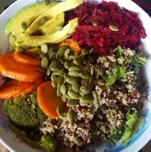 Hippie bowl at Fountain of Youth in Bocas Del Toro